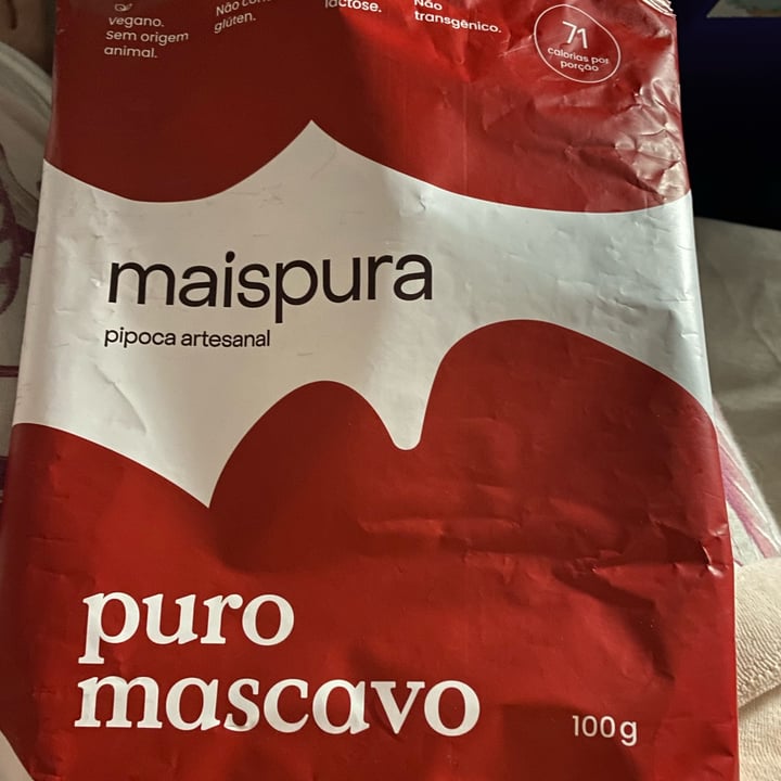 review photo of Maïs pura Pipoca sabor Mascavo shared by @karingreco on 08 Dec 2022 - review