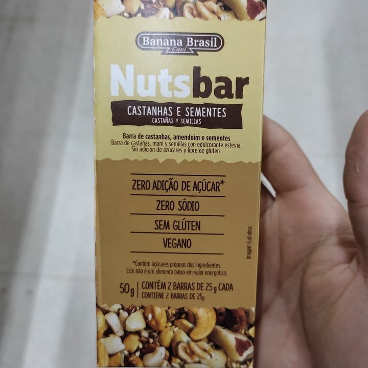 review photo of Banana brasil nuts bar - castanhas, coco e nibs de cacau shared by @josedarival on 07 May 2022 - review