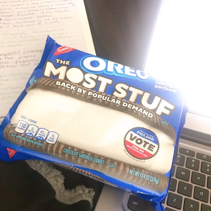 photo of Nabisco The Most Stuf Oreo shared by @kdobson93 on  15 Mar 2020 - review