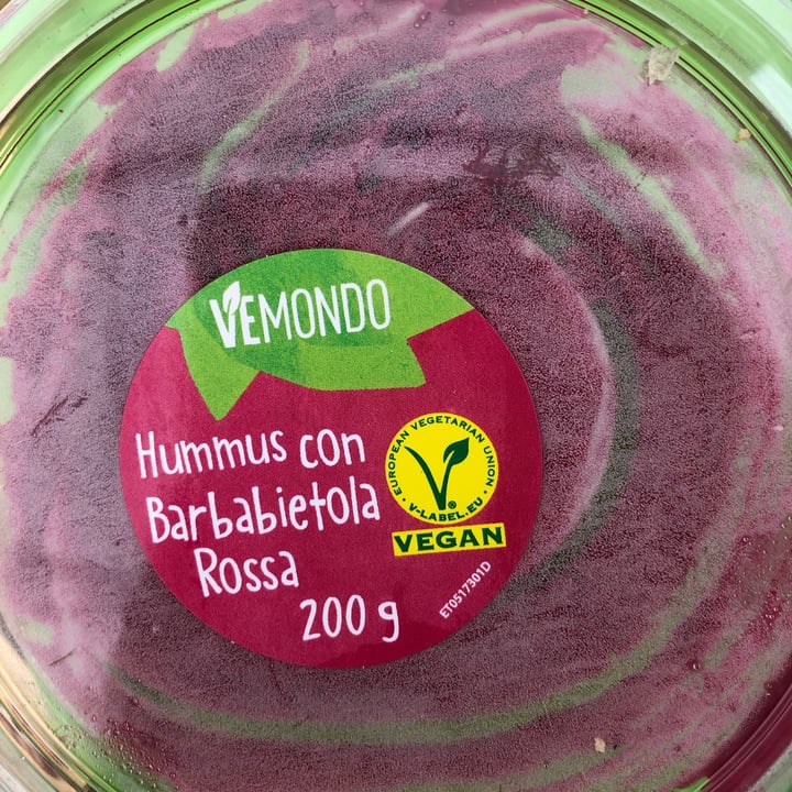 photo of Vemondo hummus alla barbabietola shared by @martinafrancesca on  05 Apr 2022 - review