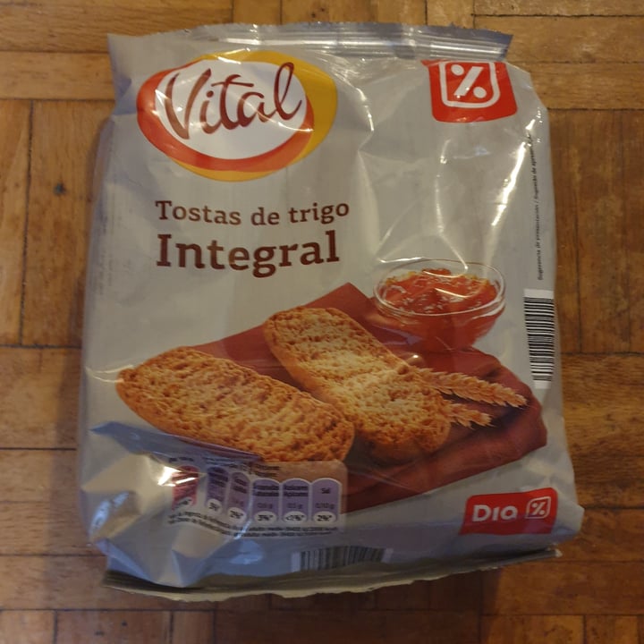 photo of Dia% Tostas de trigo integral shared by @batvegan on  29 Sep 2021 - review