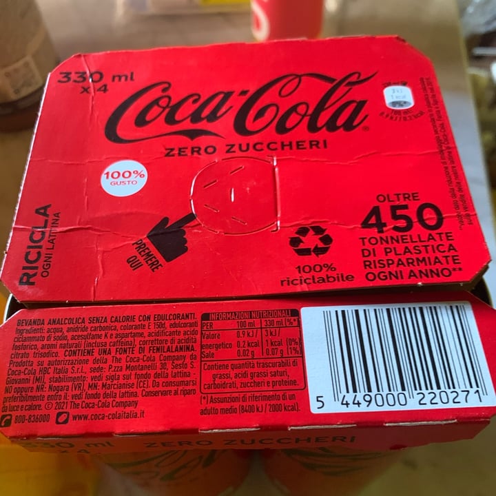 photo of Coca-Cola Coca cola  zero zuccheri shared by @neydal on  05 Feb 2022 - review