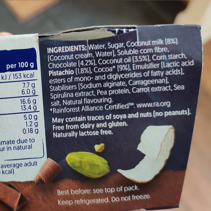 photo of Alpro Pistachio Mousse shared by @nylalt on  16 Jun 2021 - review