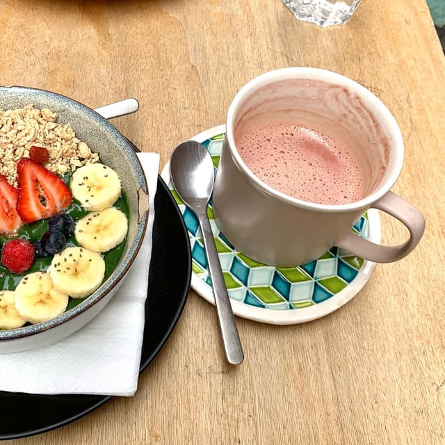Foto del plato “Pink Latte”