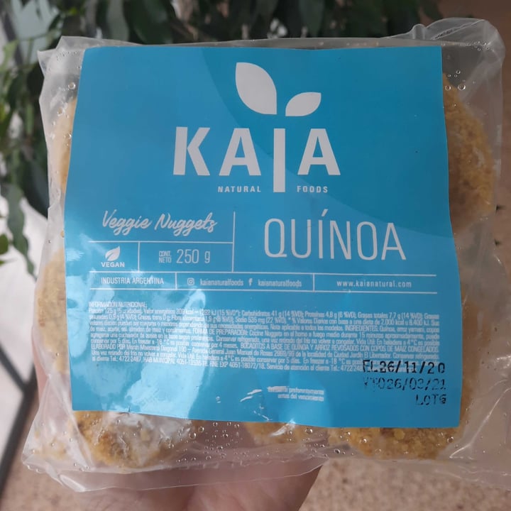photo of Kaia Natural Foods Nuggets de quinoa shared by @marianamalacarne on  28 Jan 2021 - review
