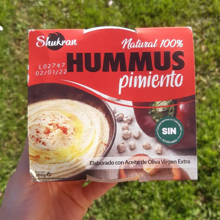 photo of Shukran Hummus de pimiento shared by @criisfdez on  18 Dec 2021 - review