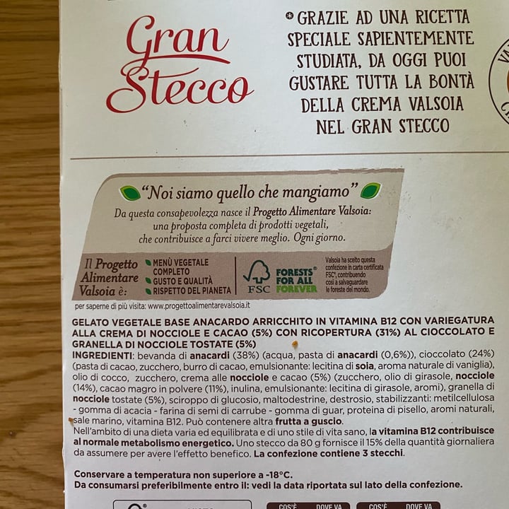 photo of Valsoia Gelato gran stecco shared by @carolinam on  16 Jul 2022 - review