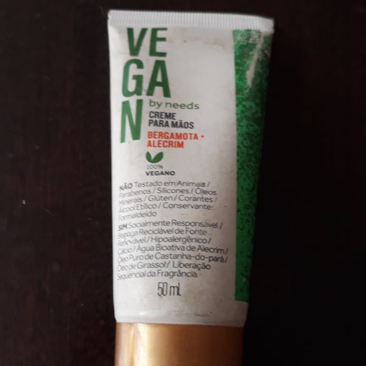 photo of Vegan by Needs Creme para as mãos shared by @raquelmmartins on  29 Apr 2022 - review