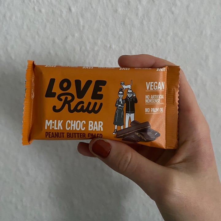 photo of LoveRaw Peanut Butter Filled M:lk Choc Bar shared by @holasoymylk on  30 Jan 2021 - review