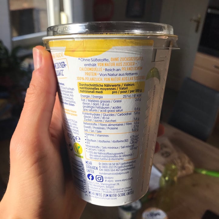 review photo of Alpro Mango Yogurt (No Added Sugars) shared by @david- on 08 Jan 2021 - review