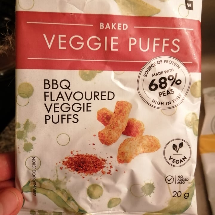 photo of Woolworths Food Baked Veggie Puffs BBQ Flavor shared by @chadgoldsworthy on  20 Dec 2020 - review