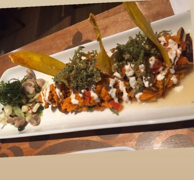 Photo of the dish “Trío marino vegano”