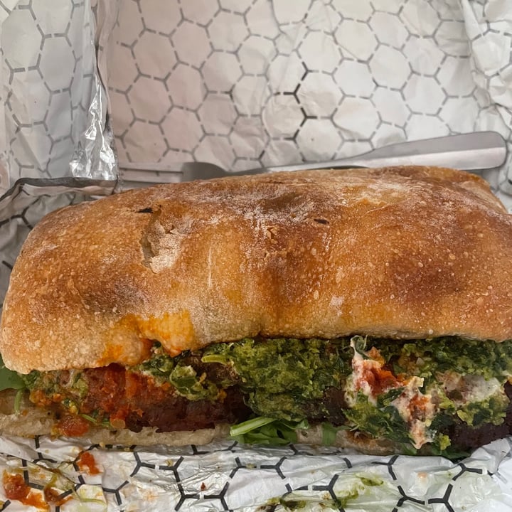 photo of Modern Love Chickpea parm shared by @janetisvegan on  05 Feb 2022 - review