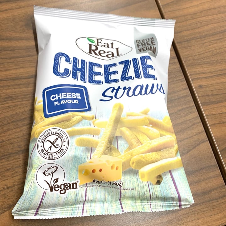photo of Eat Real Cheezie Straws Cheese Flavour shared by @vegpledge on  16 Nov 2021 - review