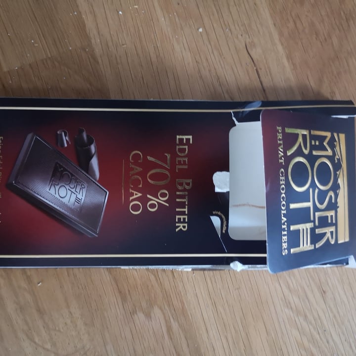 photo of Moser Roth 70% Dark Chocolate Bar shared by @svennilii on  22 Nov 2020 - review