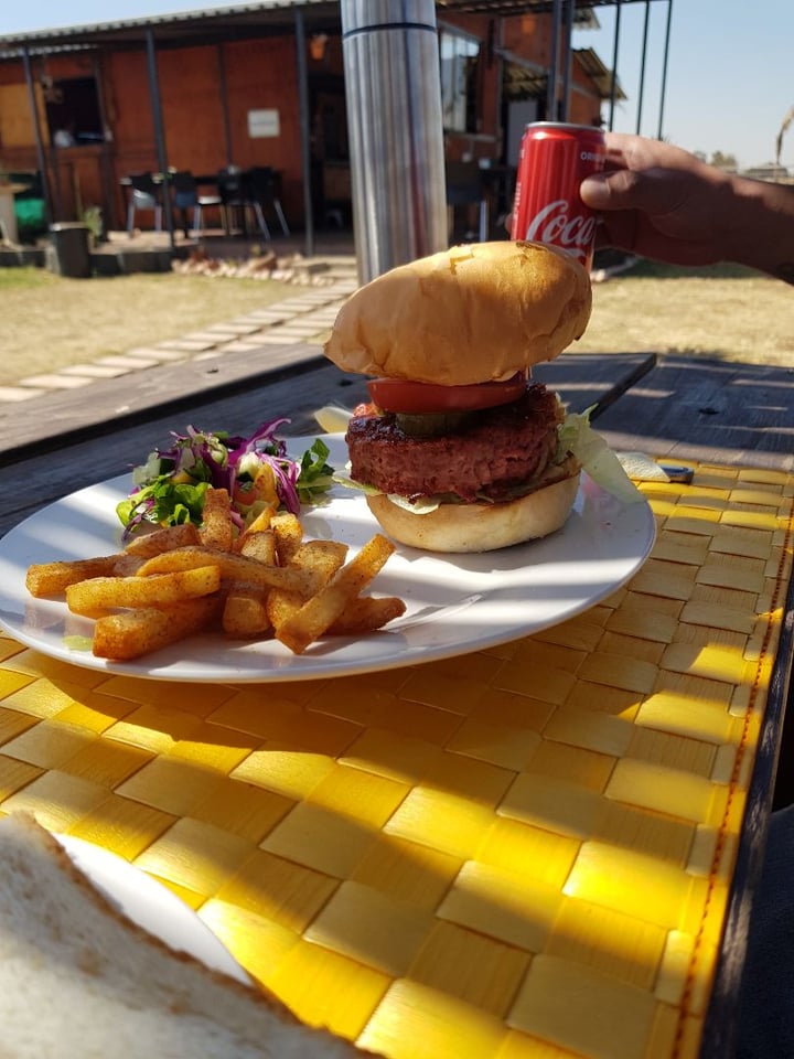 photo of Asher's Corner Cafe @ Ashers Farm Sanctuary To Infinity & Beyond Burger shared by @courtney1207 on  04 Sep 2019 - review