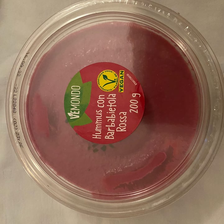 review photo of Vemondo Hummus con Barbabietola Rossa shared by @martyveg on 01 Sep 2022 - review