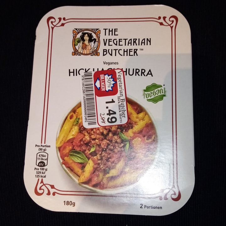 photo of The Vegetarian Butcher Hick Hack Hurra shared by @astronautovic on  18 Apr 2021 - review