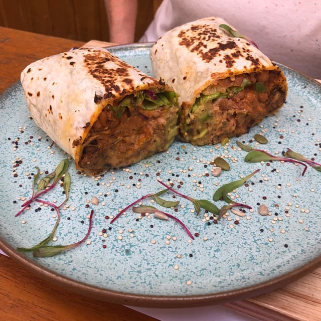 Foto do prato “Burrito California Vegano”