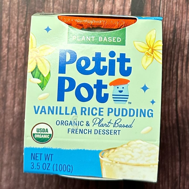photo of Petit Pot Vanilla organic rice pudding shared by @berryveganplanet on  01 Dec 2022 - review