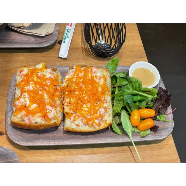 photo of (Vegan Food Garden Grove) Inner Peace Cafe Ham And Cheese shared by @katfrench on  15 Oct 2021 - review