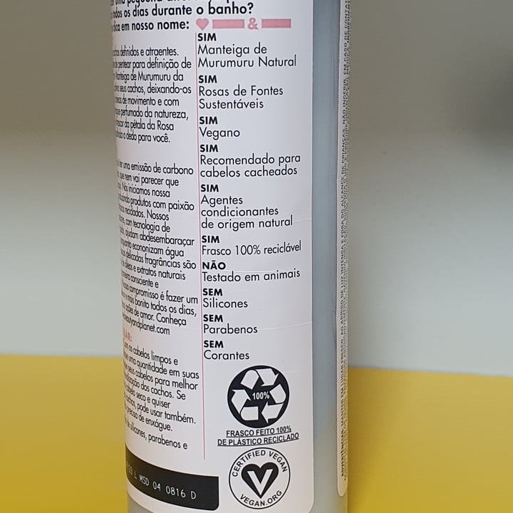 review photo of Love Beauty and Planet Crema para pentear Manteiga de Murumuru e Rosa shared by @anacarrijo on 21 Sep 2021 - review