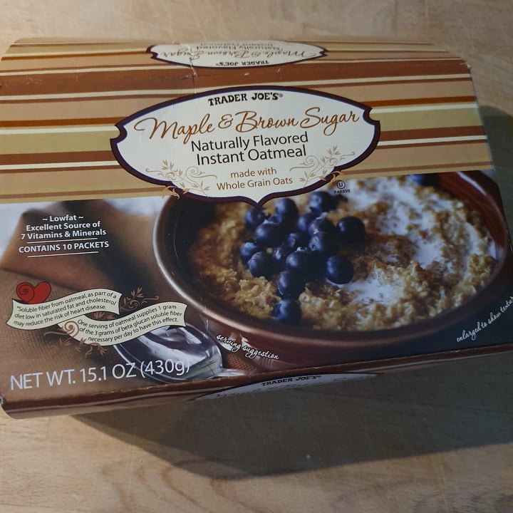 Trader Joe's Maple And Brown Sugar Oatmeal Review abillion