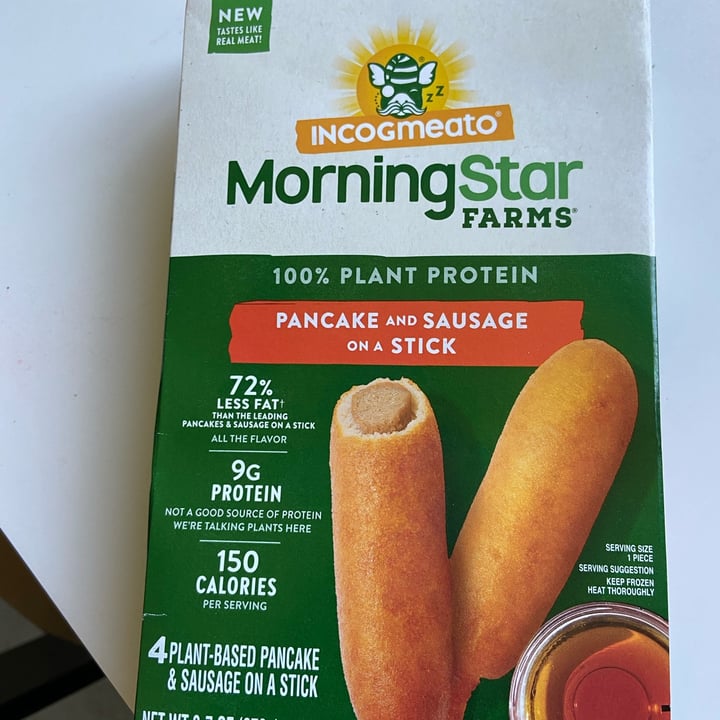 photo of MorningStar Farms Incogmeato Pancake & Sausage On A Stick shared by @dkcfoh on  13 Jul 2022 - review
