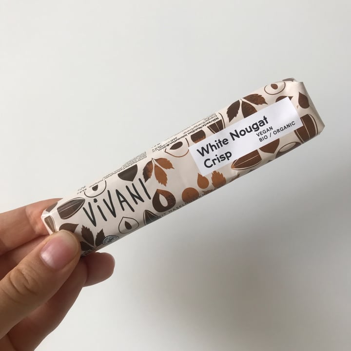 photo of Vivani Chocolate White Nougat Crisp shared by @liatraballero on  09 Oct 2022 - review