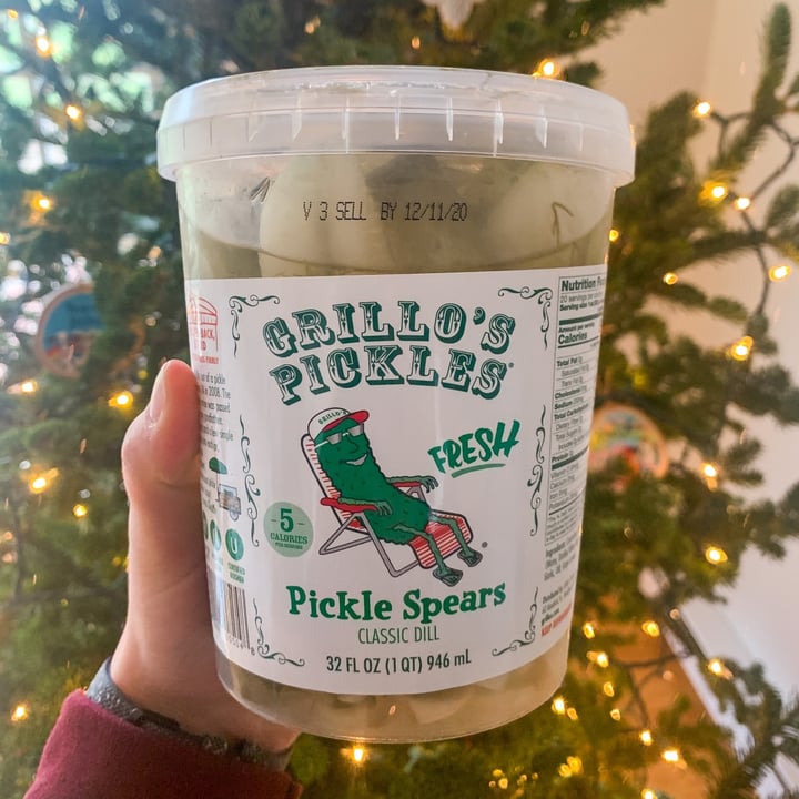 photo of Grillo’s Pickles Grillo’s Pickles Italian Dill Spears shared by @jordaneatsplants on  05 Jan 2021 - review