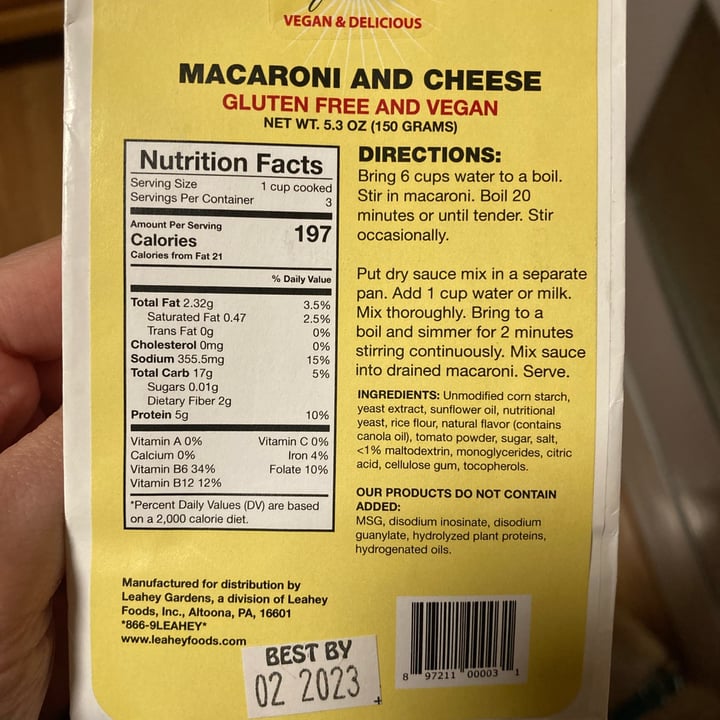 review photo of Leahey Gardens Mac And cheese Leahey Gardens mac And Cheese shared by @cecilbeee on 10 Mar 2022 - review