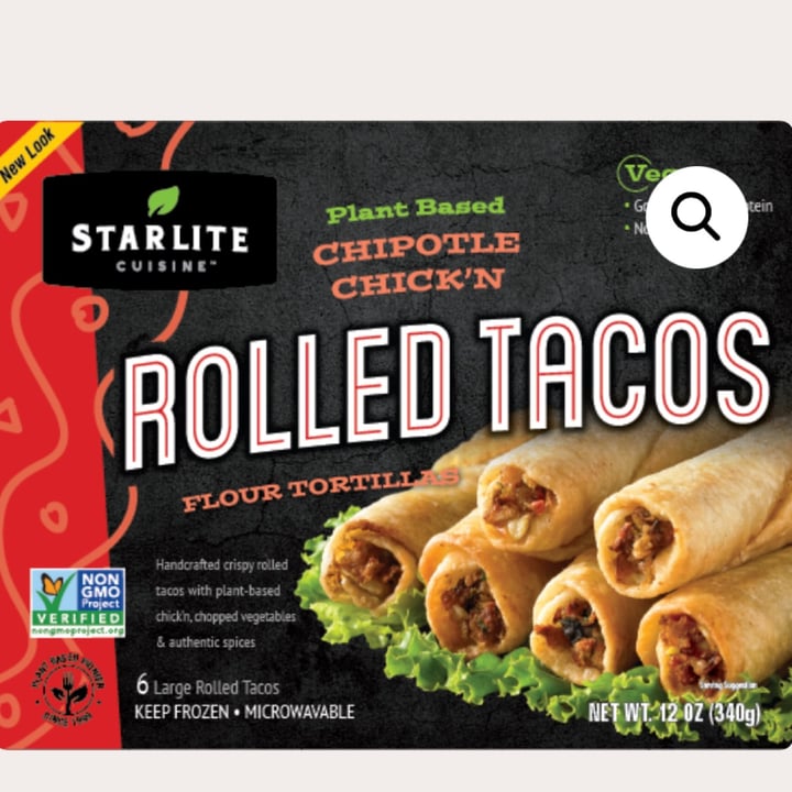 photo of Starlite Cuisine Vegan “Chipotle Style” Rolled Tacos shared by @christheotter on  01 Dec 2022 - review