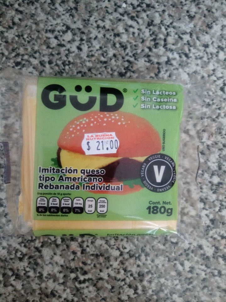 review photo of GüD Imitación Queso tipo Americano shared by @llinas on 22 Mar 2020 - review