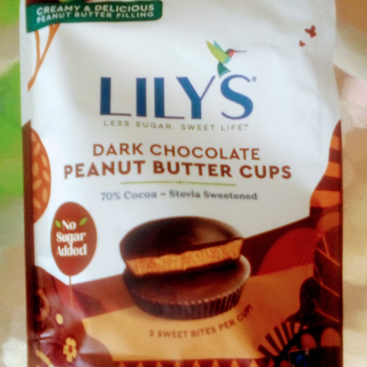 photo of Lily's Dark Chocolate Peanut Butter Cups shared by @feelideal on  23 Jul 2022 - review