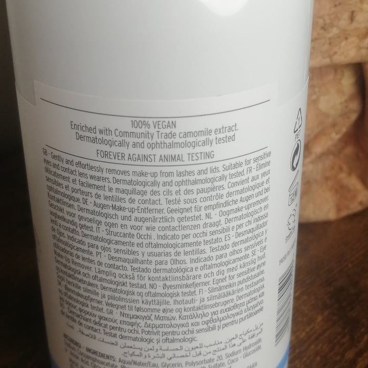photo of The Body Shop Camomile Gentle Eye Makeup remover shared by @irene80 on  23 Apr 2022 - review