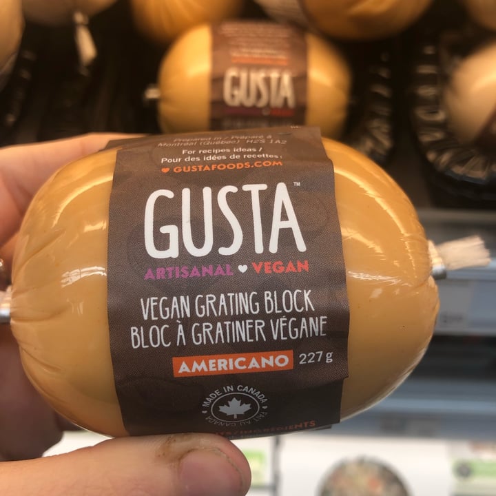 photo of Gusta Americano vegan grating block shared by @weepingwillow0 on  26 Nov 2021 - review