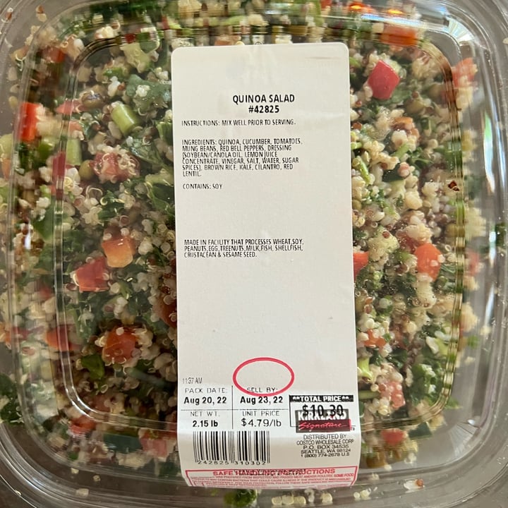 photo of Costco Quinoa Salad shared by @berryveganplanet on  20 Aug 2022 - review