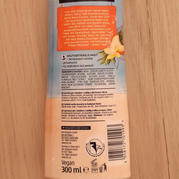 review photo of Balea Shower Gel my summer paradise shared by @mary-veggiesoul13 on 28 Sep 2021 - review