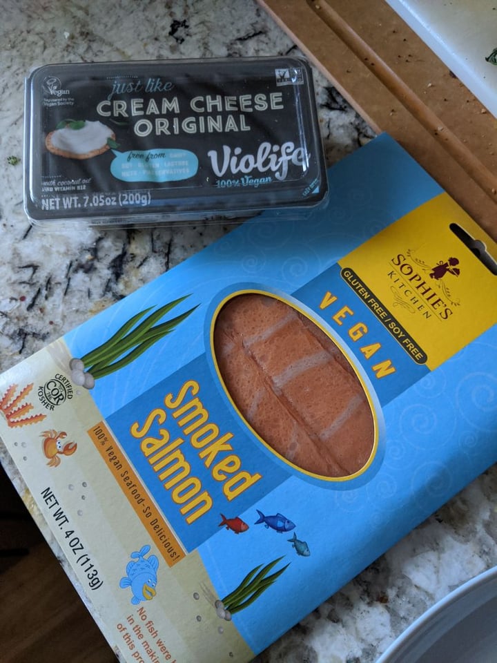 photo of Sophie's Kitchen Vegan Smoked Salmon shared by @chazzaw on  23 Jan 2020 - review