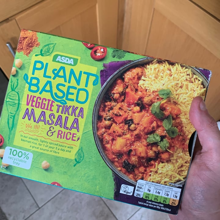 photo of ASDA Veggie tikka masala shared by @jackbennettxvx on  13 Jun 2021 - review