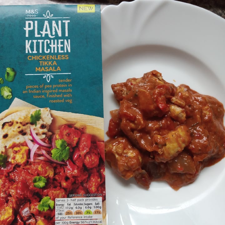 photo of Plant Kitchen (M&S) Chickenless Tikka Massala shared by @supersupergirl on  19 Jan 2021 - review