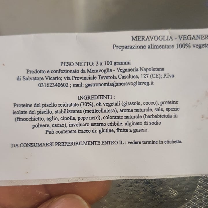 review photo of Meravoglia Veganeria Napoletana Salsiccia Meravogliosa Napoletana shared by @manuela78 on 16 Mar 2022 - review