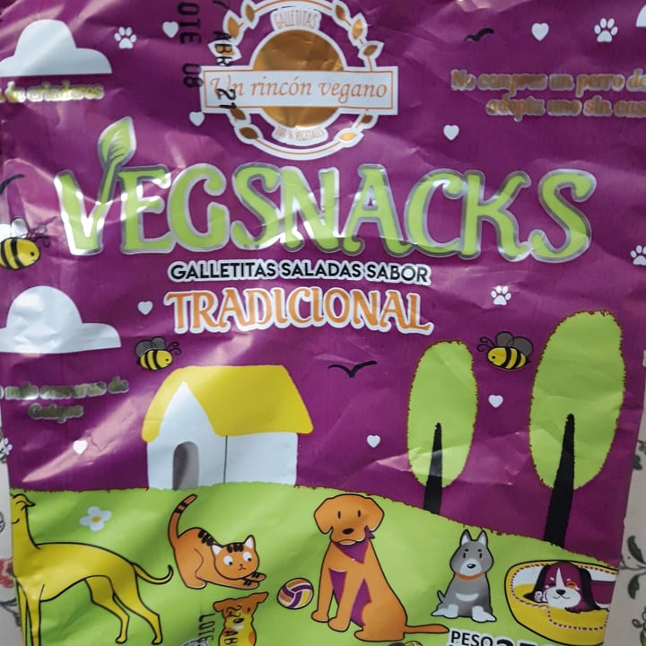 photo of Un Rincón Vegano Vegsnacks Galletas Saladas sabor Tradicional shared by @abiretamales on  27 Nov 2020 - review