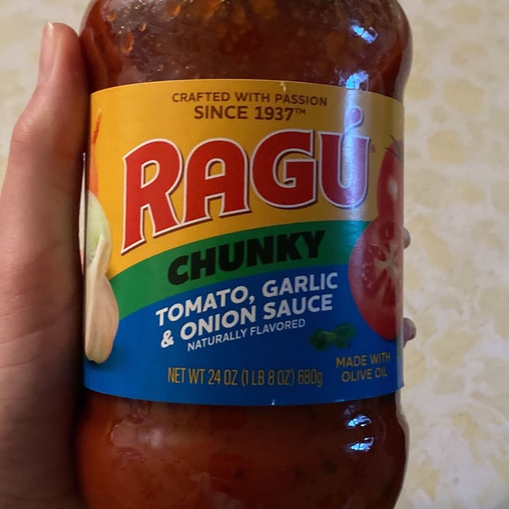 photo of Ragu Chunky Sauteed Onion & Garlic Sauce shared by @andrewbrown23 on  02 Apr 2022 - review