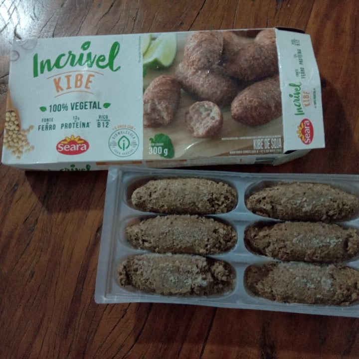 photo of Incrível - Seara Incrível kibe seara 100% Vegetal shared by @lucassiqueira on  12 Jun 2022 - review