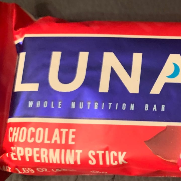 photo of LUNA Chocolate Peppermint Stick shared by @funfettiantichrist on  04 Aug 2021 - review