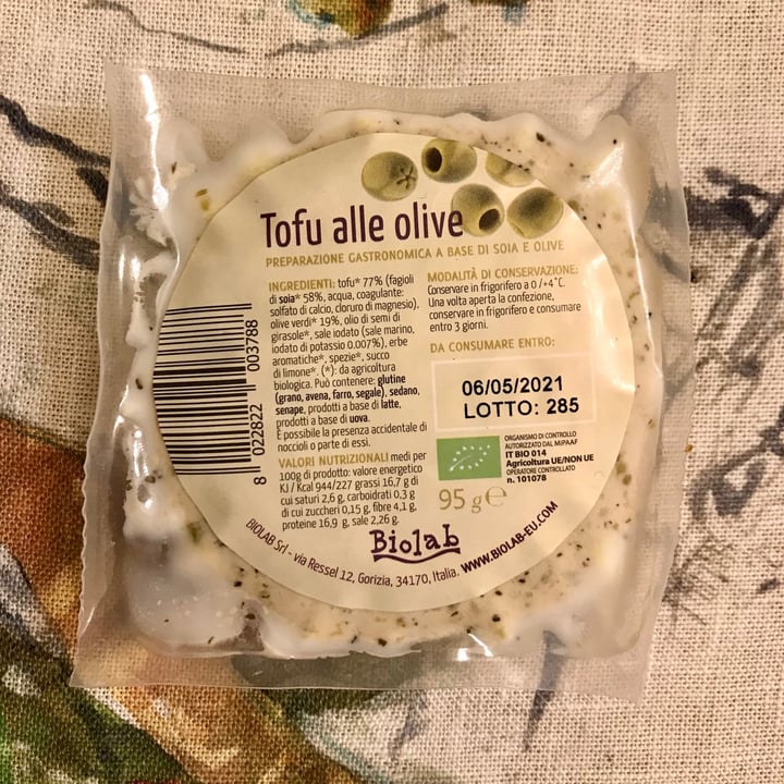 photo of Biolab Tofu alle olive shared by @alessiastaste on  18 Apr 2021 - review