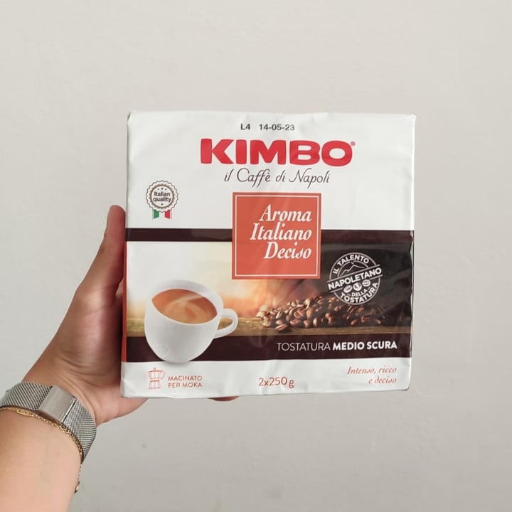 photo of Kimbo Aroma Italiano Deciso shared by @tastyveg on  14 Oct 2021 - review