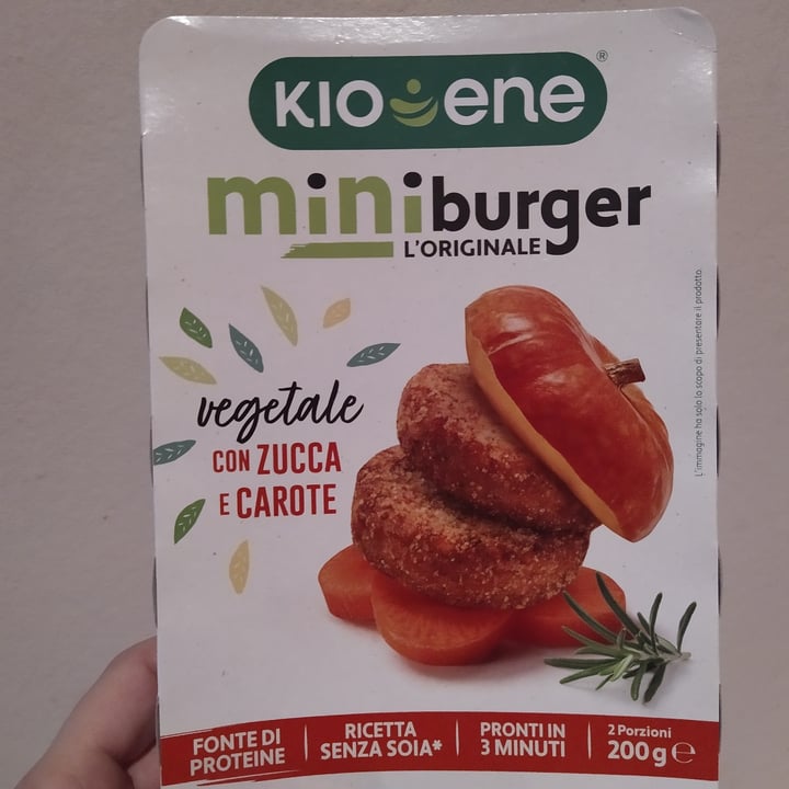 photo of Kioene Mini Burger Zucca E Carote shared by @alemdv on  01 Nov 2021 - review