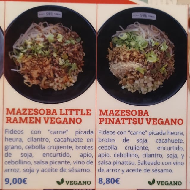 菜肴“Mazesoba Pinattsu vegano”的照片